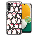 Samsung Galaxy A13 Floating Heart Glasses Love Ghosts Vaneltines Day Cutie Daisy Double Layer Phone Case Cover