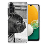 Samsung Galaxy A13 Black French Bulldog Double Layer Phone Case Cover