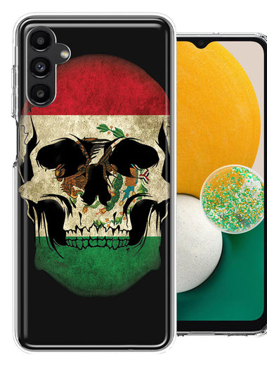 Samsung Galaxy A13 Mexico Flag Skull Double Layer Phone Case Cover