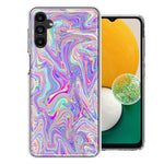 Samsung Galaxy A13 Paint Swirl Double Layer Phone Case Cover
