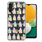 Samsung Galaxy A13 Pastel Easter Cute Gnomes Spring Flowers Eggs Holiday Seasonal Double Layer Phone Case Cover