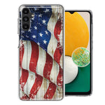 Samsung Galaxy A13 Vintage USA Flag Double Layer Phone Case Cover