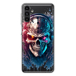 Samsung Galaxy A13 Cyberpunk Machine Headphones Skull Double Layer Phone Case Cover