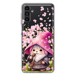 Samsung Galaxy A13 Cute Pink Cherry Blossom Gnome Spring Floral Flowers Double Layer Phone Case Cover