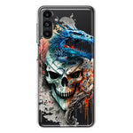 Samsung Galaxy A13 Fantasy Blue Dragon Dream Skull Double Layer Phone Case Cover