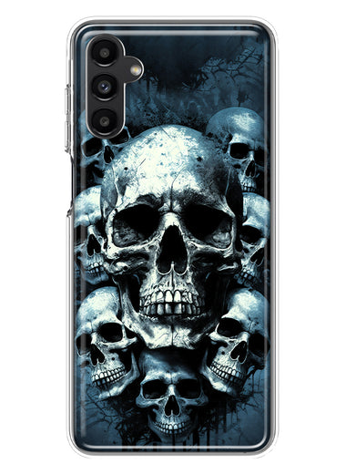 Samsung Galaxy A13 Graveyard Death Dream Skulls Double Layer Phone Case Cover