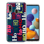 Samsung Galaxy A20 Christmas Santa Ho Ho Ho textagraphy Festive Holiday Double Layer Phone Case Cover