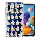 Samsung Galaxy A20 Pastel Easter Cute Gnomes Spring Flowers Eggs Holiday Seasonal Double Layer Phone Case Cover