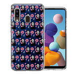 Samsung Galaxy A20 Pink Horror Valentine Character Ghostface Boyfriend Call Me Hearts Double Layer Phone Case Cover