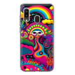 Samsung Galaxy A20 Psychedelic Trippy Hippie Night Walk Hybrid Protective Phone Case Cover