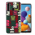 Samsung Galaxy A21 Christmas Santa Ho Ho Ho textagraphy Festive Holiday Double Layer Phone Case Cover