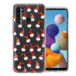 Samsung Galaxy A21 Cute Red Christmas Holiday Santa Gnomes Design Double Layer Phone Case Cover