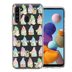 Samsung Galaxy A21 Pastel Easter Cute Gnomes Spring Flowers Eggs Holiday Seasonal Double Layer Phone Case Cover