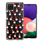 Samsung Galaxy A22 5G Cute Red Christmas Holiday Santa Gnomes Design Double Layer Phone Case Cover