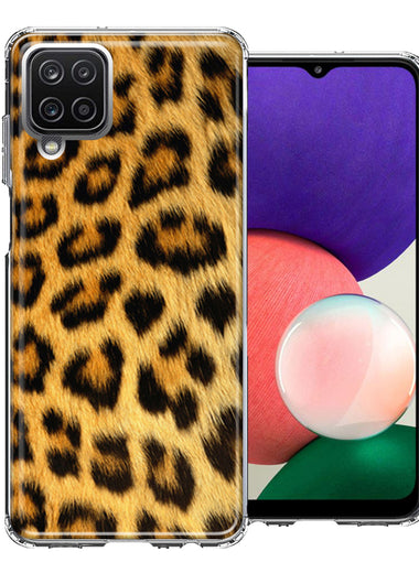 Samsung Galaxy A22 Classic Leopard Double Layer Phone Case Cover