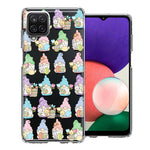 Samsung Galaxy A22 5G Pastel Easter Cute Gnomes Spring Flowers Eggs Holiday Seasonal Double Layer Phone Case Cover