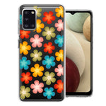 Samsung Galaxy A31 Groovy Gradient Retro Color Flowers Double Layer Phone Case Cover