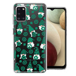 Samsung Galaxy A31 Lucky Green St Patricks Day Cute Gnomes Shamrock Polkadots Double Layer Phone Case Cover