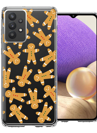 Samsung Galaxy A32 Christmas Gingerbread Traditional Holiday Cookies By BillyElleCo Double Layer Phone Case Cover