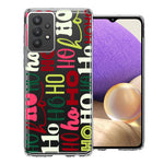 Samsung Galaxy A32 Christmas Santa Ho Ho Ho textagraphy Festive Holiday Double Layer Phone Case Cover