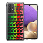 Samsung Galaxy A32 Deck The Halls Christmas Carol Falala Festive Lyric Vintage 70s Letters Double Layer Phone Case Cover