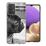 Samsung Galaxy A32 Black French Bulldog Double Layer Phone Case Cover