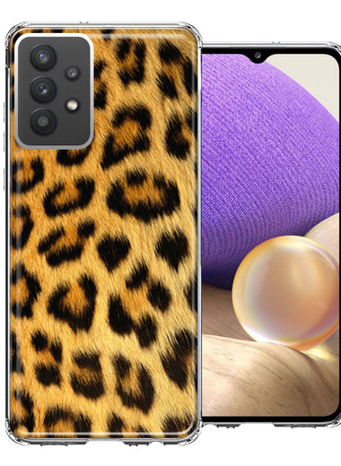 Samsung Galaxy A32 Classic Leopard Double Layer Phone Case Cover