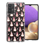 Samsung Galaxy A32 Pink Blush Valentines Day Flower Hearts Gnome Characters Cute Double Layer Phone Case Cover