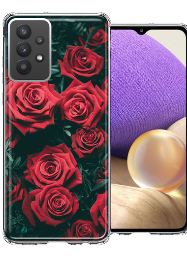 Samsung Galaxy A32 Red Roses Double Layer Phone Case Cover