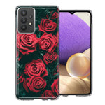 Samsung Galaxy A32 Red Roses Double Layer Phone Case Cover