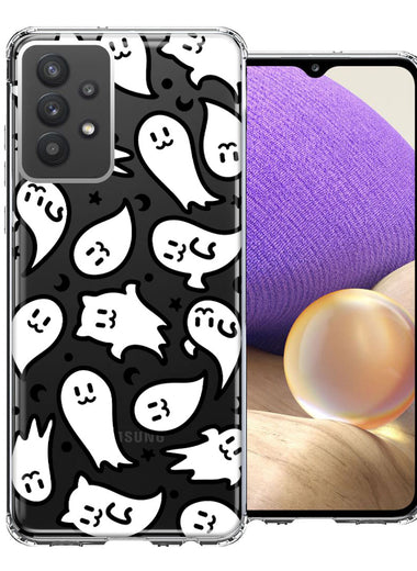 Samsung Galaxy A32 Kawaii Manga Cute Halloween Ghosts Spirits Design Double Layer Phone Case Cover