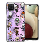 Samsung Galaxy A42 Classic Haunted Horror Halloween Nightmare Characters Spider Webs Design Double Layer Phone Case Cover