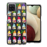 Samsung Galaxy A42 Summer Beach Cute Gnomes Sand Castle Shells Palm Trees Double Layer Phone Case Cover