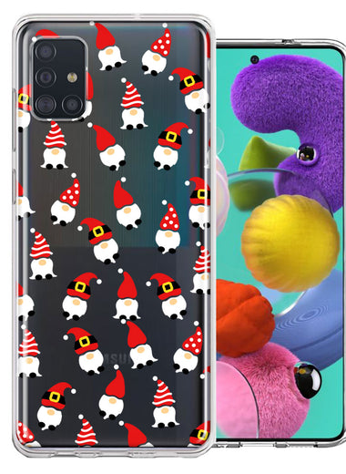 Samsung Galaxy A51 Cute Red Christmas Holiday Santa Gnomes Design Double Layer Phone Case Cover