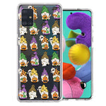 Samsung Galaxy A51 Spooky Halloween Gnomes Cute Characters Holiday Seasonal Pumpkins Candy Ghosts Double Layer Phone Case Cover