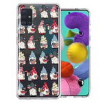Samsung Galaxy A51 USA Fourth Of July American Summer Cute Gnomes Patriotic Parade Double Layer Phone Case Cover