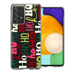 Samsung Galaxy A52 Christmas Santa Ho Ho Ho textagraphy Festive Holiday Double Layer Phone Case Cover