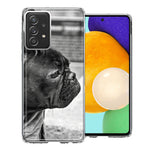Samsung Galaxy A52 Black French Bulldog Double Layer Phone Case Cover