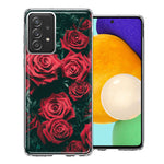 Samsung Galaxy A52 Red Roses Double Layer Phone Case Cover