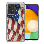 Samsung Galaxy A52 Vintage USA Flag Double Layer Phone Case Cover