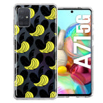 Samsung Galaxy A71 4G Tropical Bananas Design Double Layer Phone Case Cover