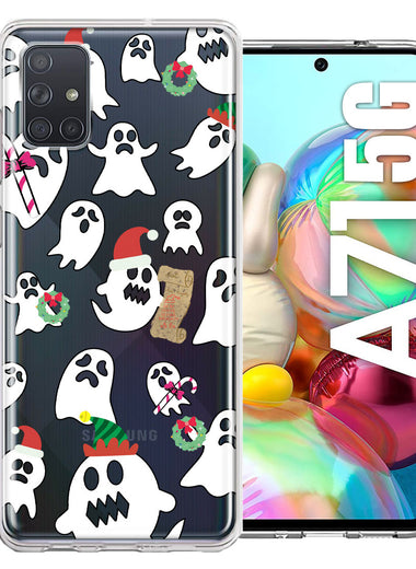 Samsung Galaxy A71 4G Halloween Christmas Ghost Design Double Layer Phone Case Cover