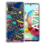 Samsung Galaxy A71 4G 90's Swag Shapes Design Double Layer Phone Case Cover