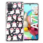 Samsung Galaxy A71 4G Floating Heart Glasses Love Ghosts Vaneltines Day Cutie Daisy Double Layer Phone Case Cover