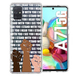 Samsung Galaxy A71 4G BLM Equality Stand With You Double Layer Phone Case Cover