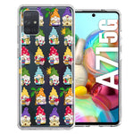 Samsung Galaxy A71 4G Summer Beach Cute Gnomes Sand Castle Shells Palm Trees Double Layer Phone Case Cover