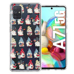 Samsung Galaxy A71 4G USA Fourth Of July American Summer Cute Gnomes Patriotic Parade Double Layer Phone Case Cover