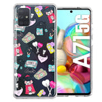 Samsung Galaxy A71 4G Valentine's Day Candy Feels like Love Hearts Double Layer Phone Case Cover