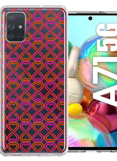 Samsung Galaxy A71 4G Infinity Hearts Design Double Layer Phone Case Cover