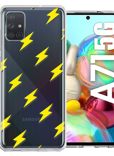 Samsung Galaxy A71 4G Electric Lightning Bolts Design Double Layer Phone Case Cover